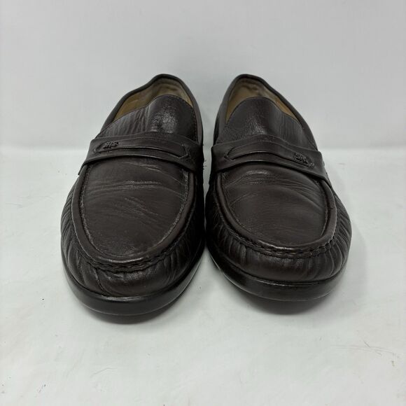 SAS Ace Men’s Size 11 W Black Leather Loafers Hand Made In USA Tripad Wide main image 9